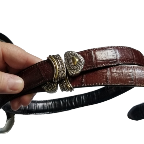 Brighton leather belt, Set of 2 belts- one genuine Brighton, one Brighton style. - Picture 10 of 14